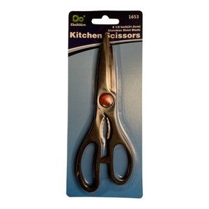 DoWin 8 1/2" Stainless Steel Blade Kitchen Scissors (1653) Black Handle
